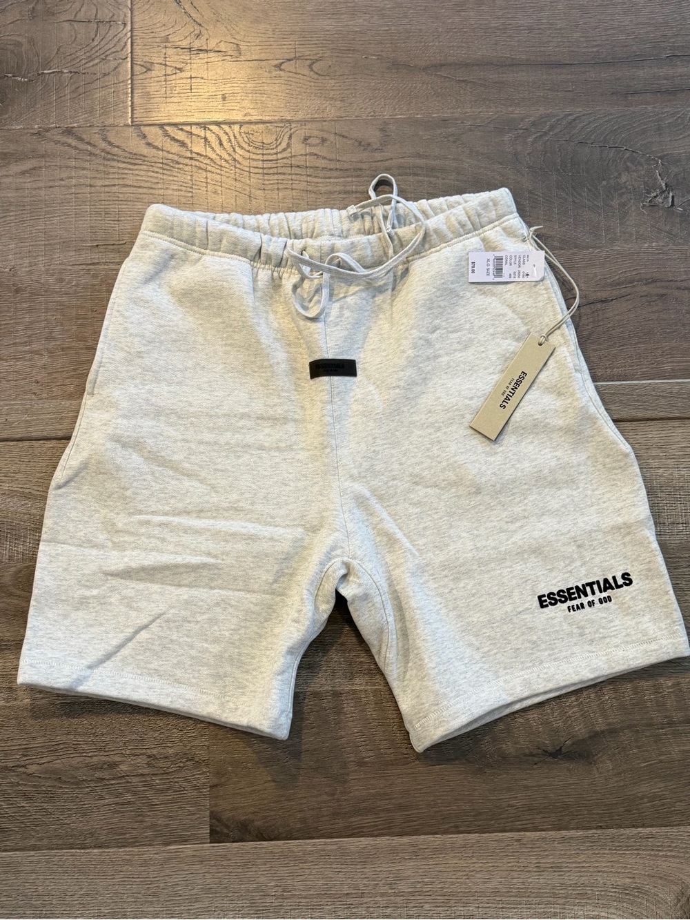 Fear of God Essentials Men's Light Gray Logo Sweat Shorts